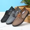 2025 summer new men's net shoes light breathable hollow mesh shoes soft sole non-slip light casual shoes men's sandals