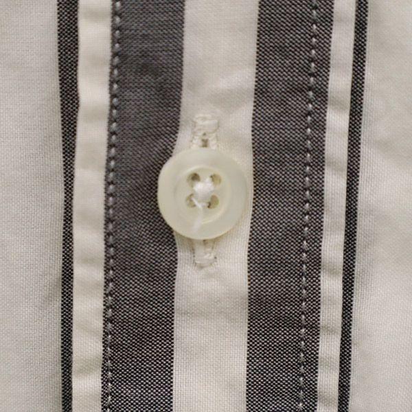 Ami Alexandre Mattiussi Striped Pattern Long Sleeve Button Down Shirt 39 Men's Used