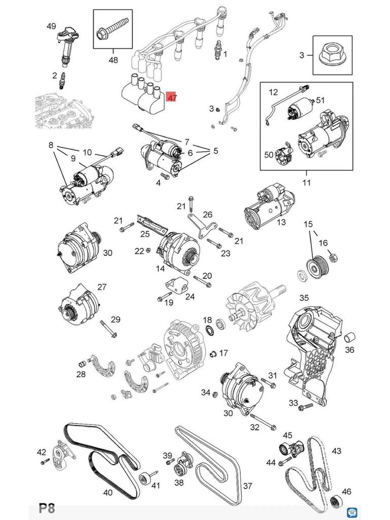 Three-Pin Ignition Coil High-Voltage Pack for Buick Excelle, Old Regal, Lacetti, LeFeng, Jingcheng