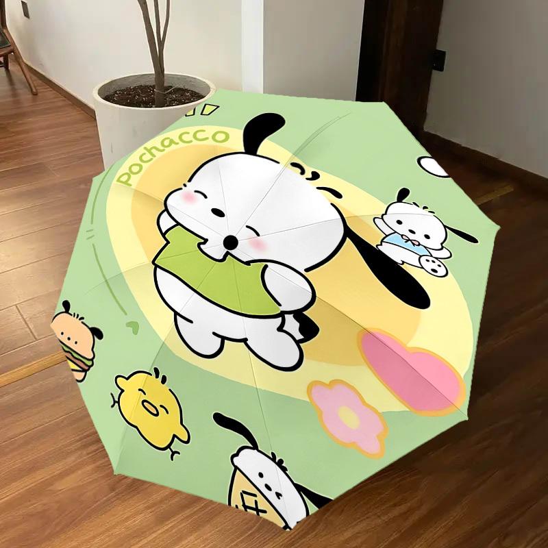 1PC Pochacco Ice cream Umbrella-8-Rib Reinforced, Automatic Open, Lightweight & Durable, Cute Fashion Accessory for Outdoor-P2670