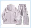 Atmungsaktives Sommer-Paar-Set: Ultra-dünner Eis-Seiden-Sonnenschutz-Hoodie & Hose