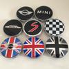 4 pièces 56mm 60mm pour emblème de voiture MINI Cache-moyeu de roue Badge caches sticker Autocollant Accessoires de style phgqd66