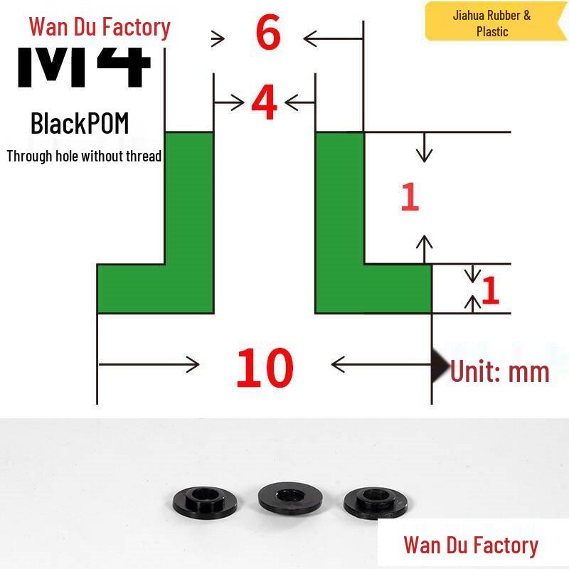 T-Shaped Nylon Insulating Bushing Spacer for M3-M35 Threads