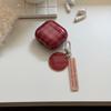 Nische rotes Karomuster halbtransparent AirPods 4. Generation Ohrhörerhülle das neue Modell ist geeignet für Apple 2. Generation AirPods 3. Generation Schutz