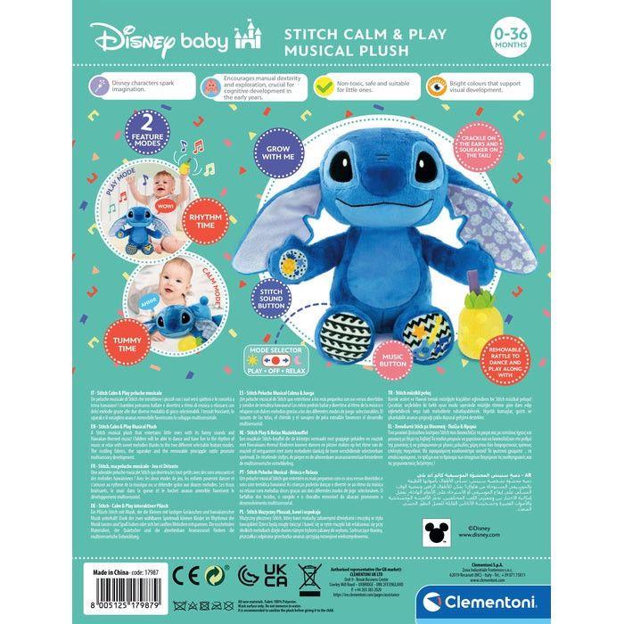 Peluche - Clementoni - Disney Stitch - Douce - Mixte - 0 Mois Et Plus