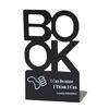 Pack of 2 Heavy Duty Metal Bookends for Shelves Hollowed Letter Bookends Metal Book Stopper Desk Book End for Home