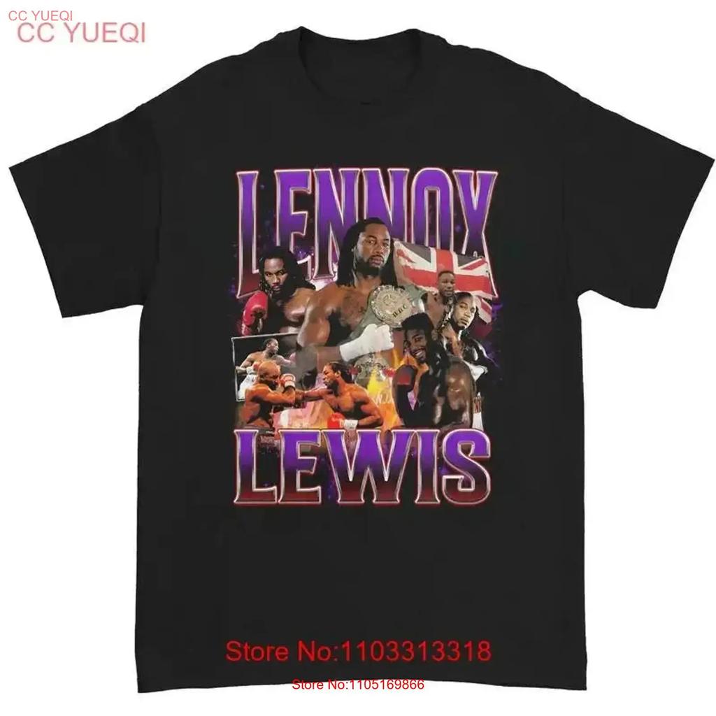 T-shirt Lennox Lewis Pour Fan Adulte Coton 8d508 Vintage Stretch Élégant Légèrement Confortable Mode Streetwear