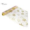 Decorative Table Runner for Events Metallic Foil Runner, Christmas Snowflake Glitter Spider Web Sheer Festive Setting Dinner Mesh Xmas Halloween