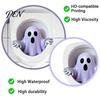 Waterproof 3D Wall Art Halloween Ghost Toilet Lid Decal, Self-Adhesive Horrible Cover Easy Apply Stickers Seat Stickers, for Bathroom Restroom