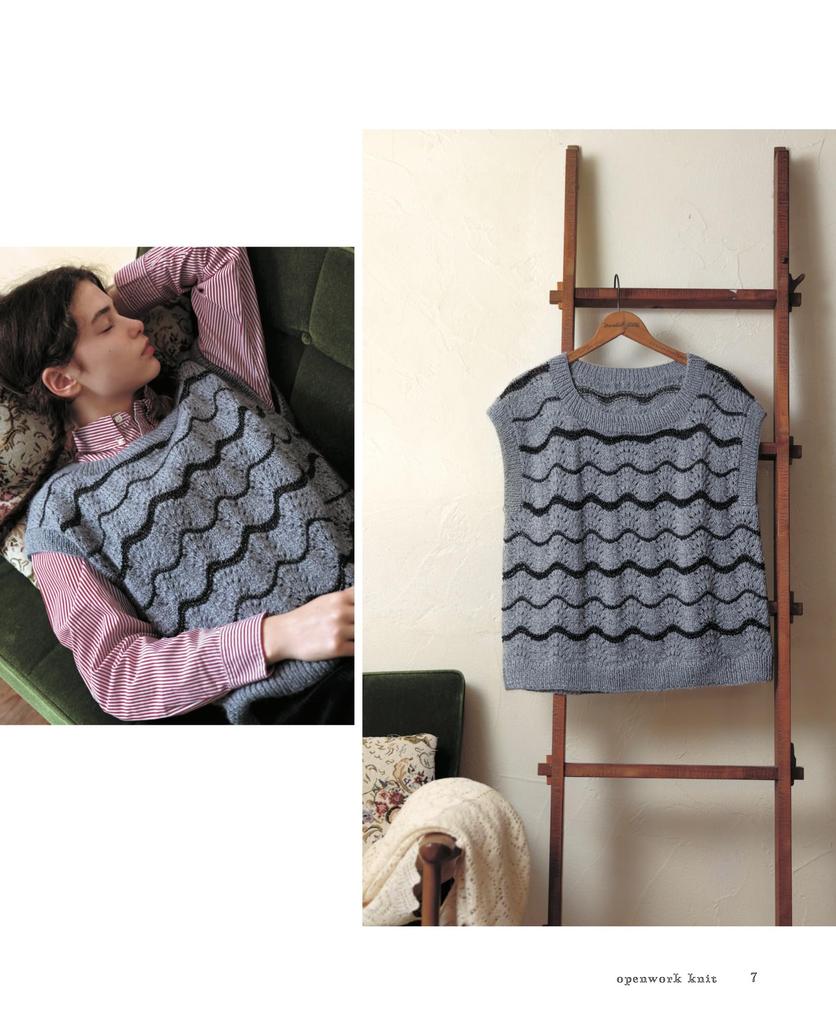 Knitting Book “Openwork Knit Openwork Garments Knitted with Straight Needles” (applemints)