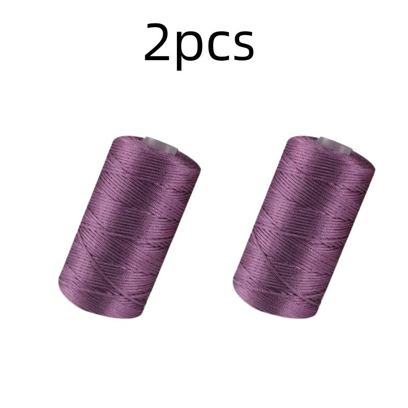 New Summer Crochet Yarn 1.5mm Thin Ice Cotton Thread for Hand Knitting Bag Hat Shoes 100g Hollow Line Colorful Nylon Cord