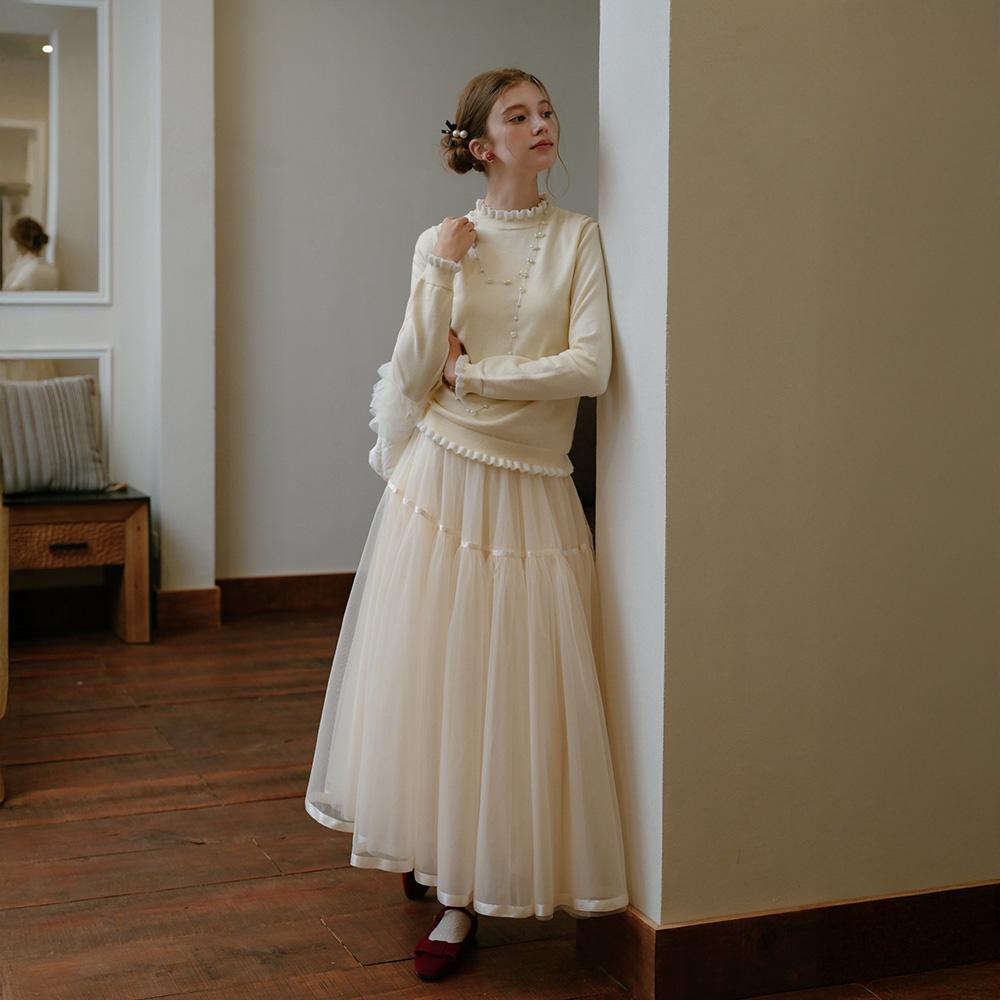 CEST MOIDEW Cest_Fairy Mesh A-Line Skirt