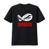 Maglietta Uomo Diabolik Design Occhio Fumetto Rosso Bianco Collo Tondo Pesante Per Cosplay Abbigliaunisexto Casual Lavabile