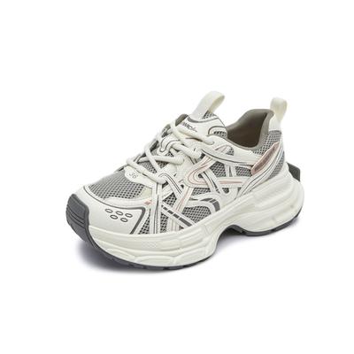 New Dad Shoes Women's 2025 Spring Platform Heightening Sports Shoes Women's Casual Shoes Versatile Retro High-value Women's Shoes