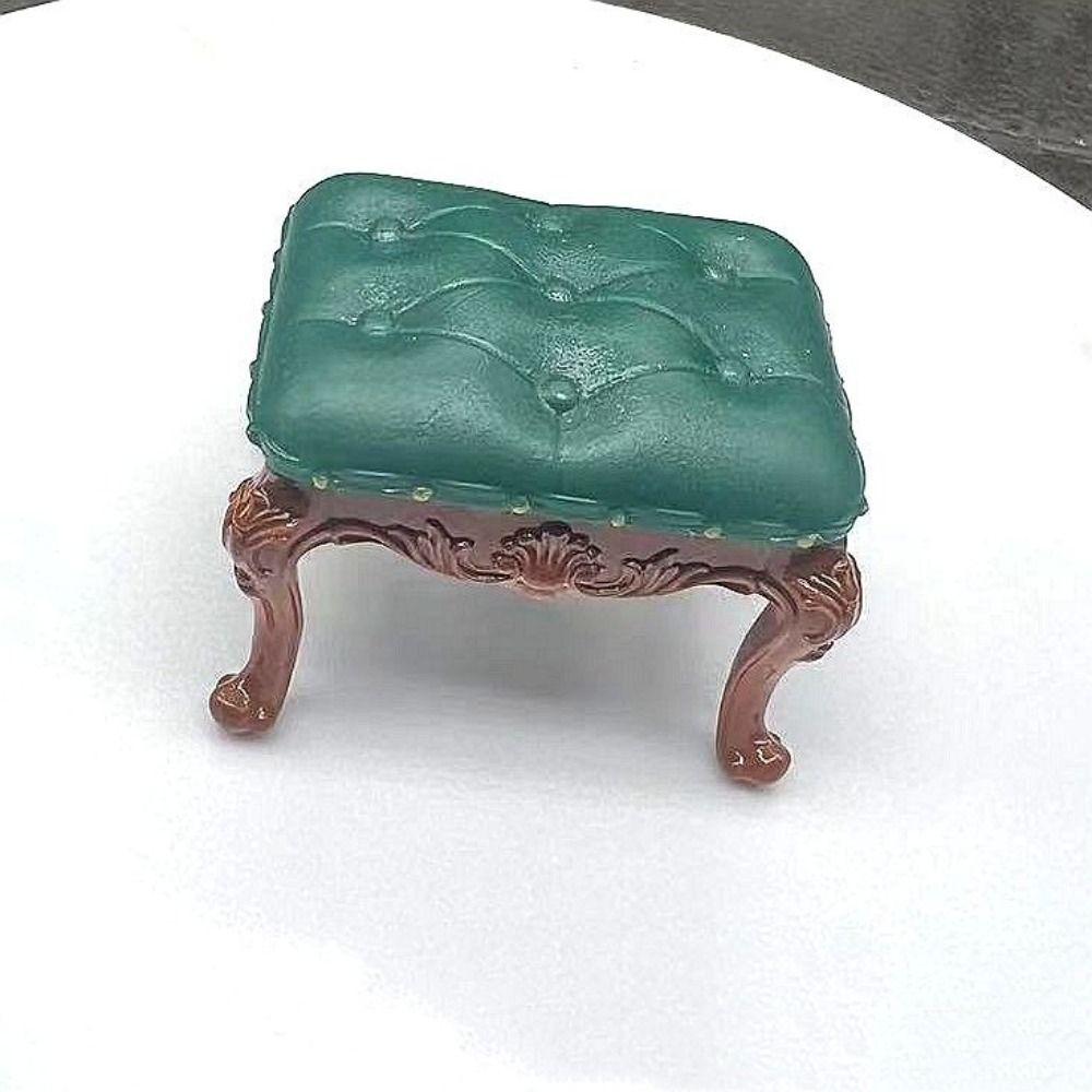 Vintage Style Dollhouse Chairs Mini Retro 1/12 Scale Miniatures Furniture Simulated Luxury Dining Chair Scene Model