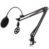 NB35 Microphone Stand Adjustable Mic Suspension Arm Stand with 3 8in To 5 8in Screw Adapter Clip Shock Mount