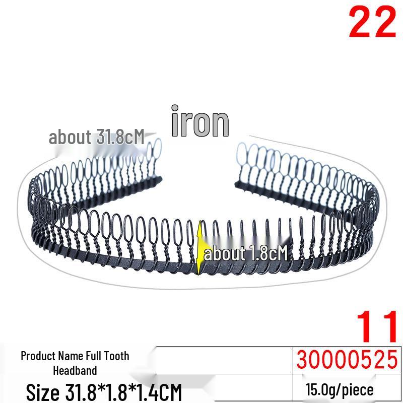 Unisex Invisible Sports Iron Headband - Korean Style Wave Hair Clip.