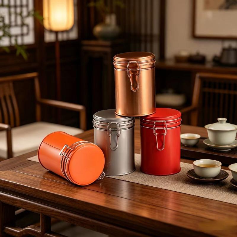 Sealed Herbal Tea Food Storage Containers Food Grade Airtight Jars for Kitchen Organization Coffee Bean Nut Storage