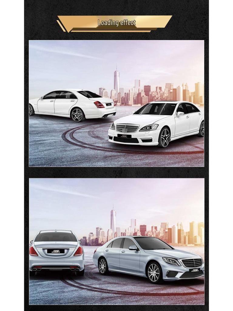 Modified AMG Large Body Kit Front Bumper Grille for S65 S63