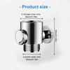 Sturdy Plastic G1/2Inch Shower Shut Valves Button Type for Water Flows Control in Shower Arm and Hose or Bidet Sprayer
