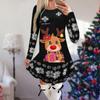 Women's Christmas Printed Dress Base Shirt