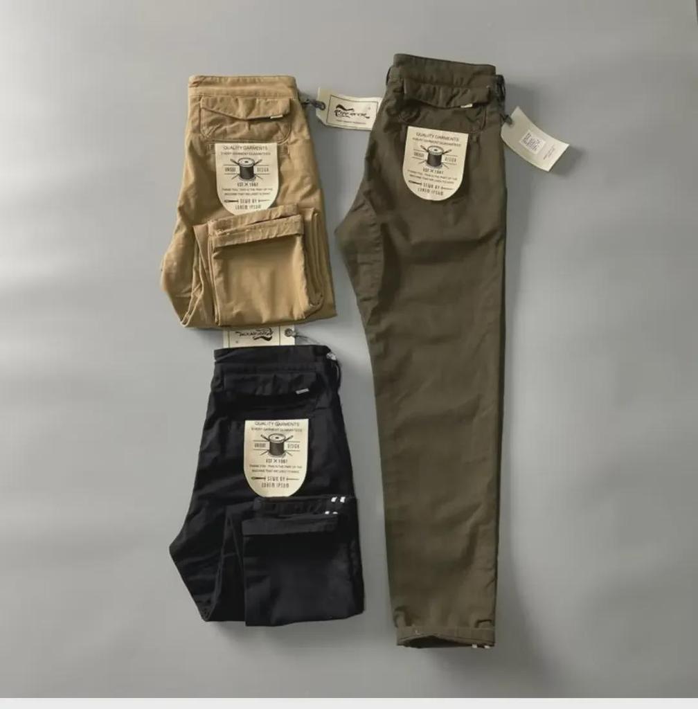 2024 Men's Retro Washed Street Style Durable Overalls - Breathable, Thick, and Slim-Fit Trousers