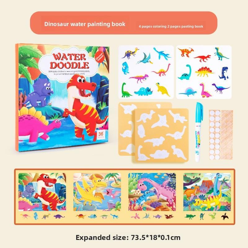 Water Painting Book For Kids With Animal Recognition And Puzzle Activities For Early Learning