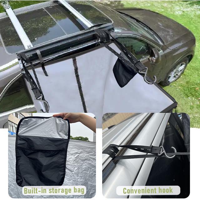 Auto Seitenmarkise Blackout Sichtschutz Duschvorhang mit Sonnenschutz für Outdoor-Camping