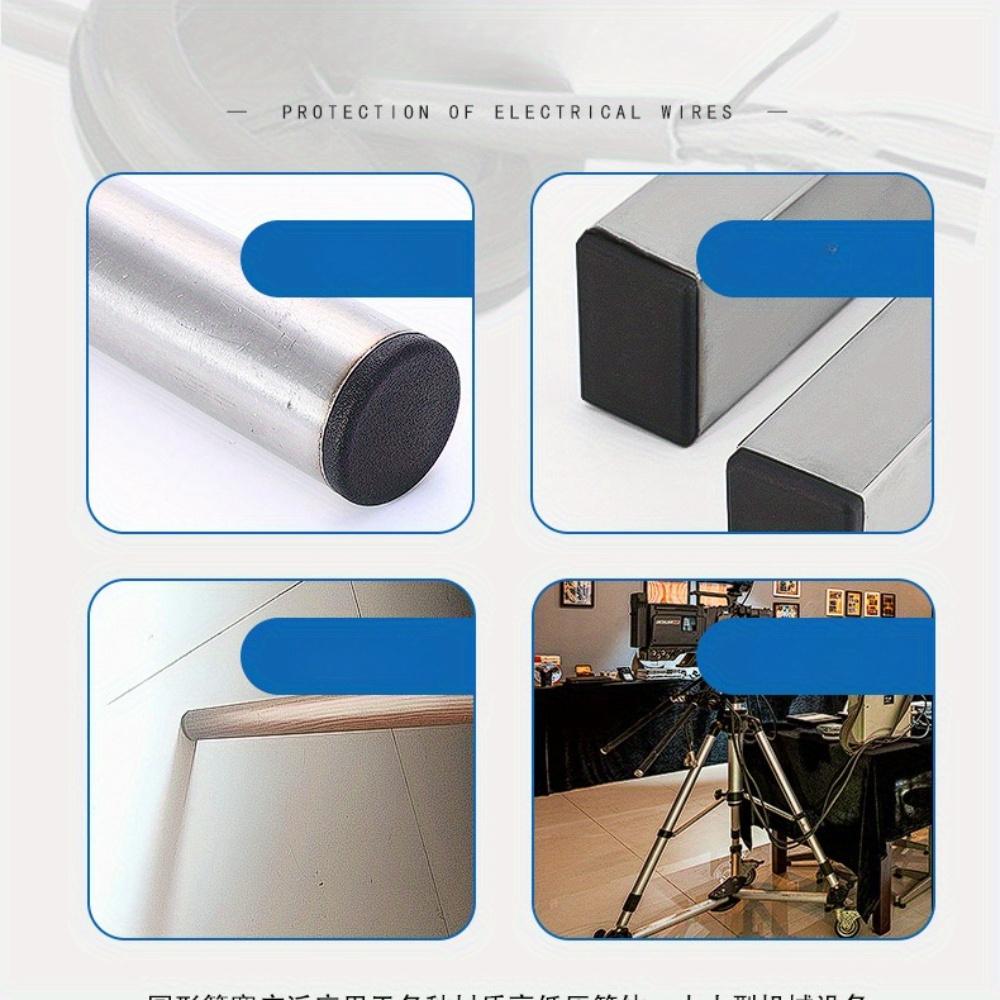 5pcs Circular Rubber Pipe Plug, Blade Type Plug, Furniture Iron Pipe Plastic Hole Plug