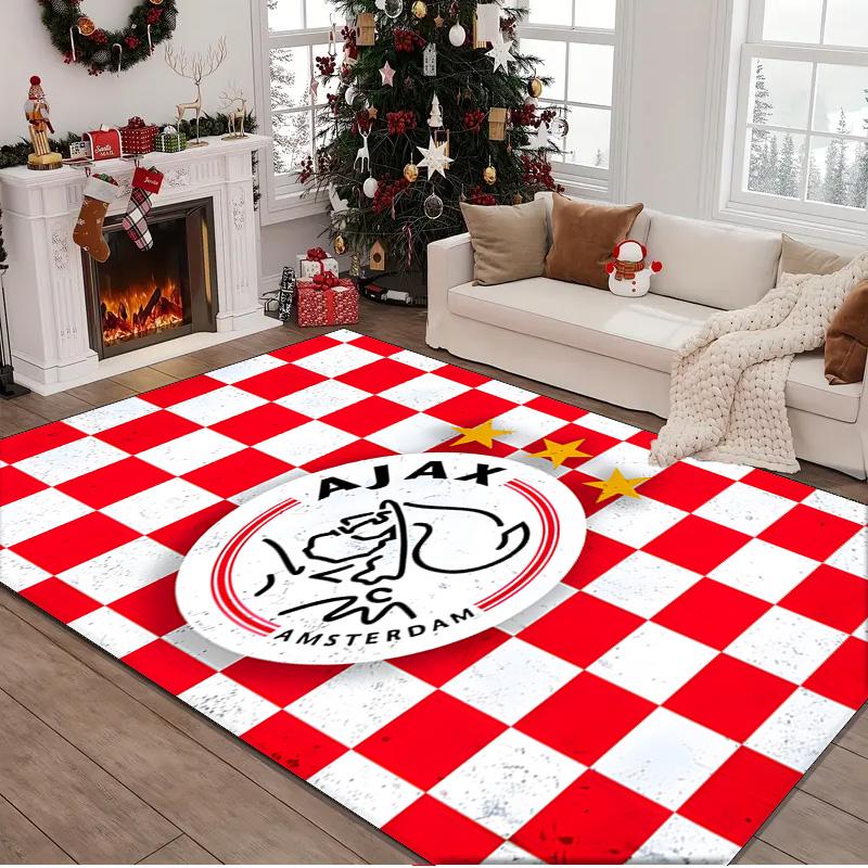 1PC rug Ajax Amsterdam Crest Carpet, Chair Rug,Area Rug for Office Bedroom living rooms bedroom, Doormat decor Christmas fan gifts
