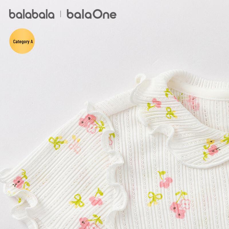 Balabala Infant Girl's Heart Print Short Sleeve T-shirt