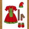 Children's Christmas Costumes, Holiday Party Christmas-themed Performance Cosplay Costumes