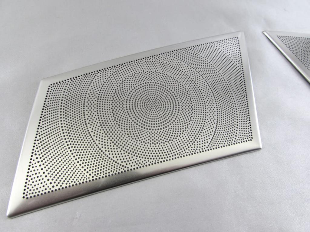 BRIGHTZ Stainless Steel Dashboard Speaker Covers Satin for T33 (2-Piece, Silver) X-Trail SNT33, ST33, NT33, SNT, ST, NT, (SPEAKER-150)