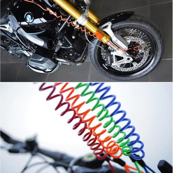 120cm Motorcycle Motorbike Safety Disc Brake Lock Spring Reminder Cable Coil