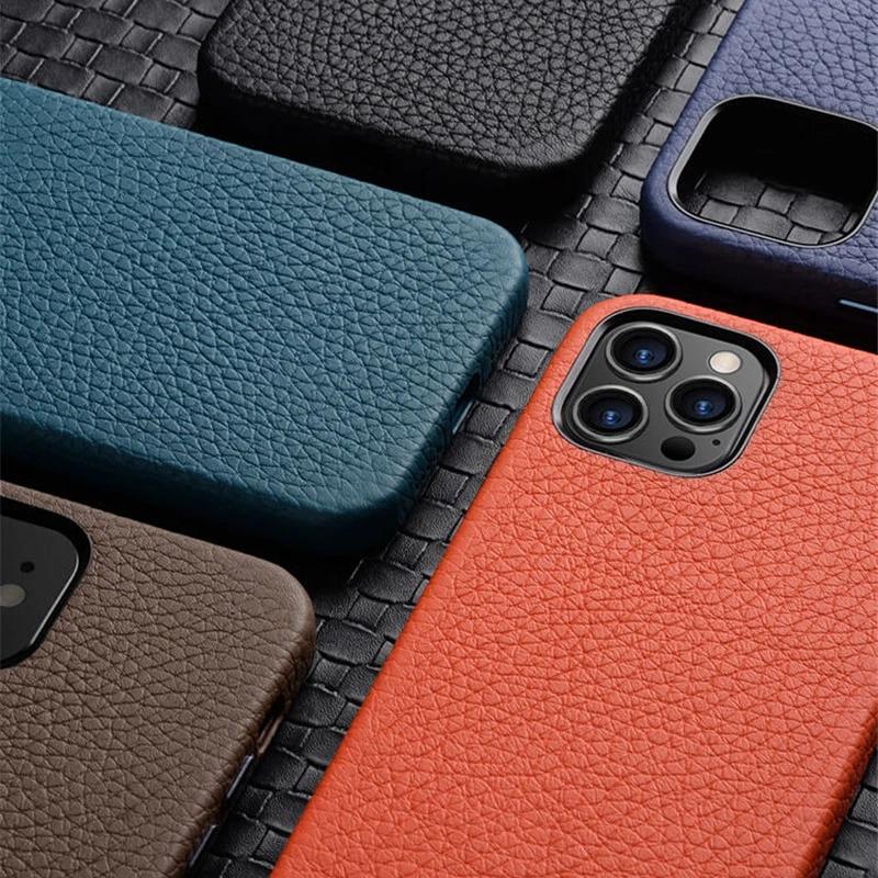 Melkco Premium Genuine Leather Case for iPhone 13 Pro Max 13Mini 12 Pro Luxury Cowhide Skin+Microfiber Inside Mobile Phone Cover