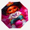 1PC Butterfly Crown Umbrella-8-Rib Reinforced Portable Folding Travel Suitable for All Seasons Outdoor Daily Use  -J0394
