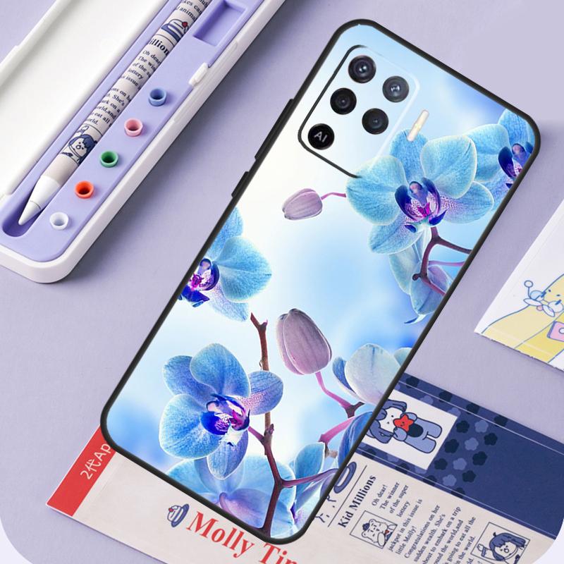 Bunte Orchideenblüten Für Oppo A17 A18 A94 A74 A54 A15 A38 A58 A78 A98 A40 A60 A80 A16 A76 A96 A57 A77 A5 Pro Hülle