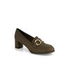 Women S Loafer Round Toe Buckle Dlf515ka63  Khaki 