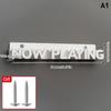 Nástěnný stojan na vinylové desky „Now Playing“ Plastový stojan na alba Vhodný pro, Kancelář a obchod s deskami - Úspora místa