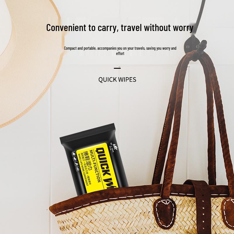 Disposable No-Wash Shoe Wipes for Easy Stain Removal - Autumn/Winter Outdoor Pack