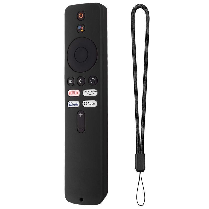 Tv Remote Control Case Shock Proof Silicone Protective Cover With Lanyard Compatible For Xiaomi