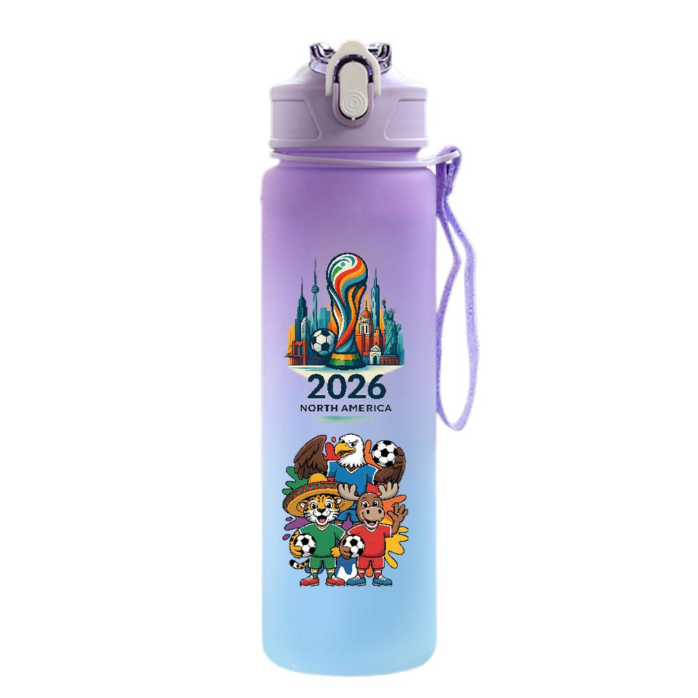 

2026 FIFA World Cup Water Cup Large Capacity Outdoor Portable Rope Drinking Bottle Gift for Boys and Girls Football Fan Water Bottle
