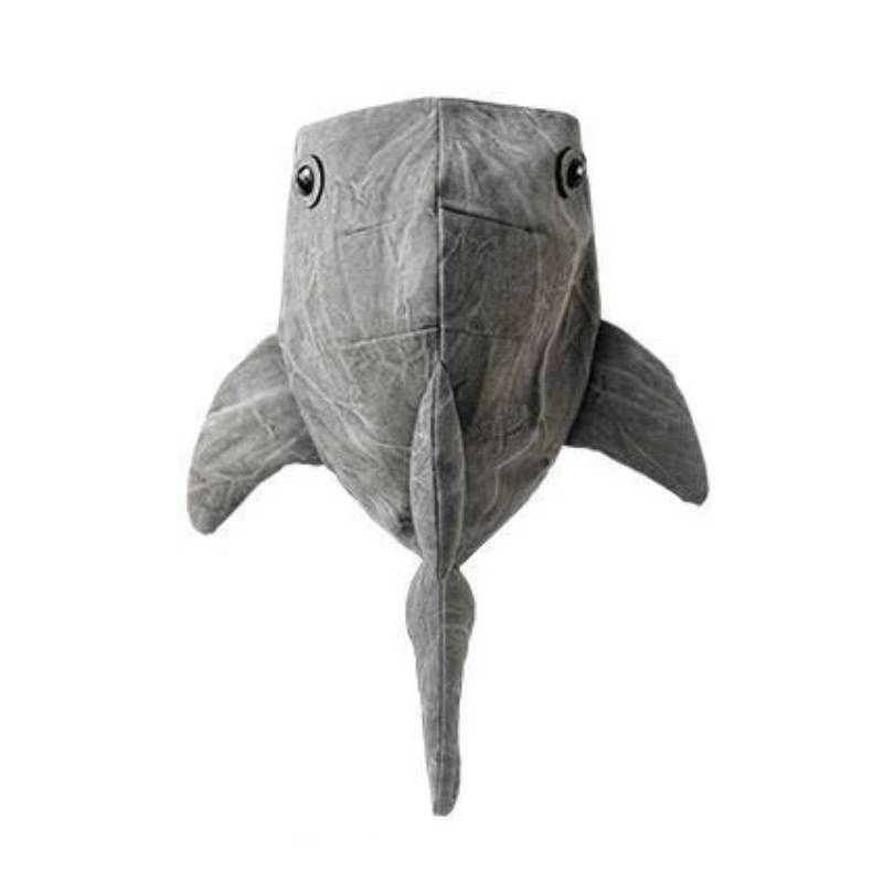 Shark Large Capacity Backpack For Casual Travel And School Use With Durable Pu Material