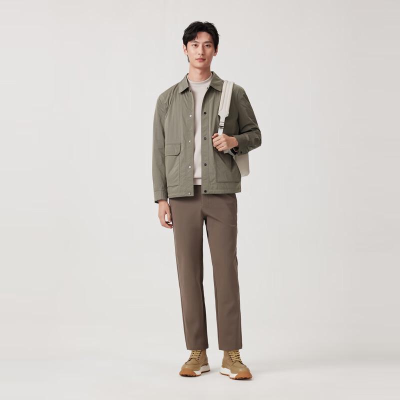 JOEONE Men's Slim-Fit Textured Easy-Care Casual Jacket