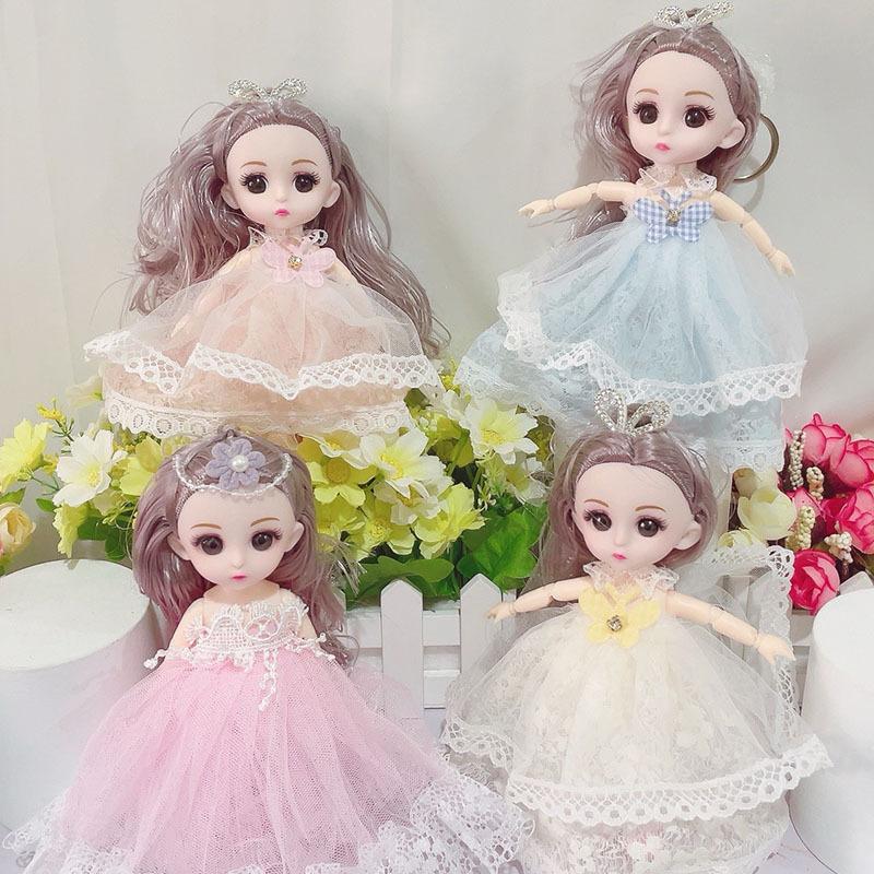 17Cm Barbie Doll Small Doll Girl Princess Doll Mini Play House Doll Small Toy