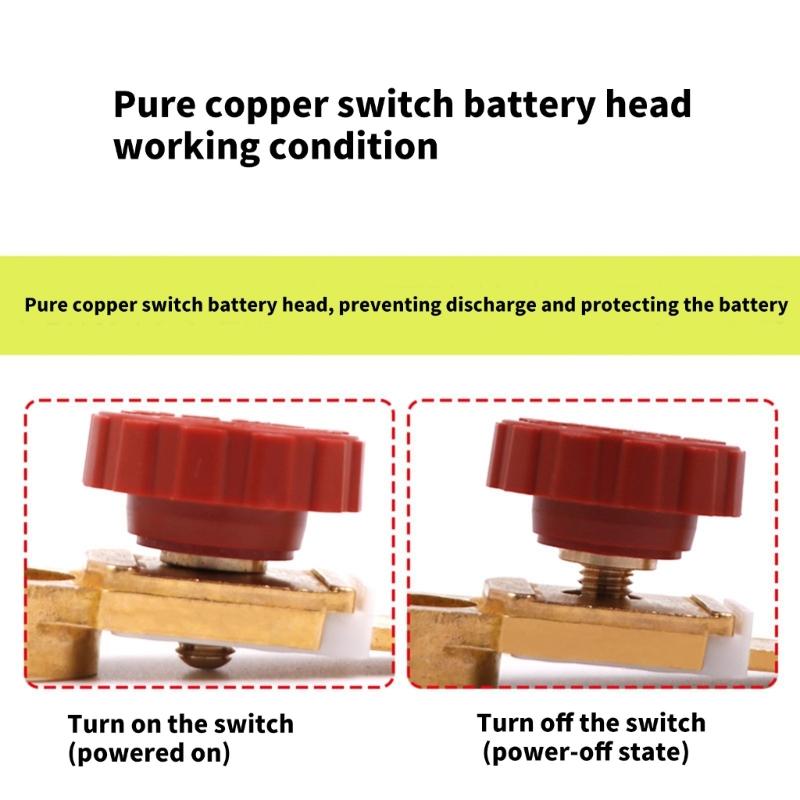 Quick Disconnect Battery Shut Offs Switch Top Post Battery Disconnect Switch for Truck Vehicle Battery Isolator