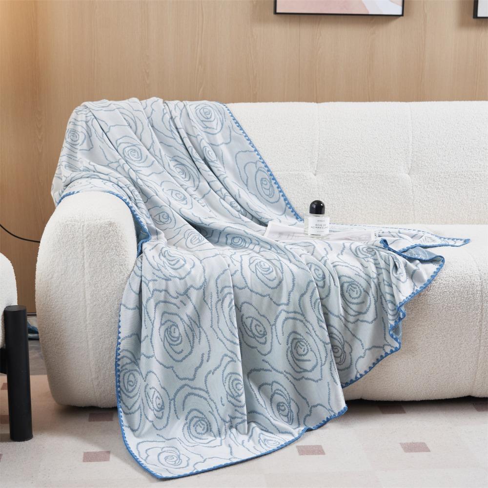 Thin Air-conditioned Comforter Breathable Summer Quilt Multi-functional Nap Blanket  Children