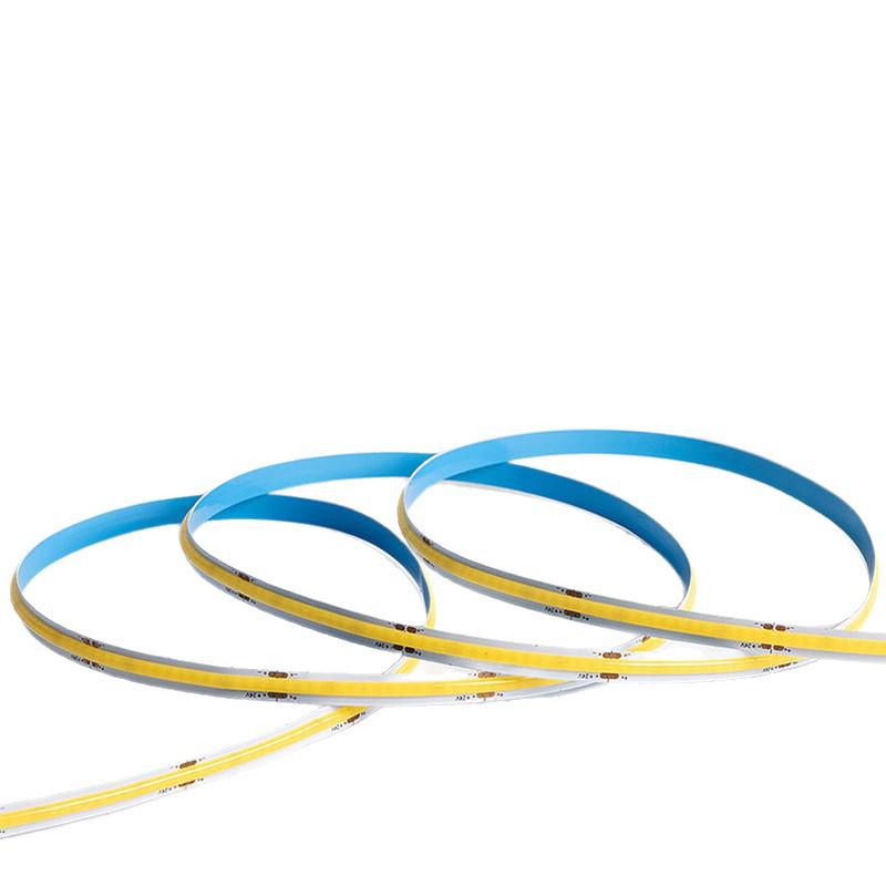 24V Low Voltage Self-Adhesive COB LED Strip Light for Living Room, Cabinet, and Recessed Card Slots