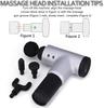 Handheld Massage Gun Electric Machine Portable Massager Products Equipment Set 4 Heads Foot Neck Back Therapy Equipment