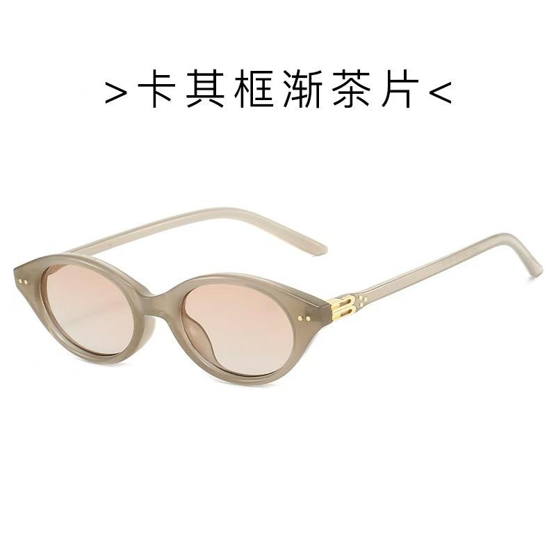 Fashion Sunglasses Women Oval Anti Glare Korean Style Sun Glasses UV Protection Travel Men Women